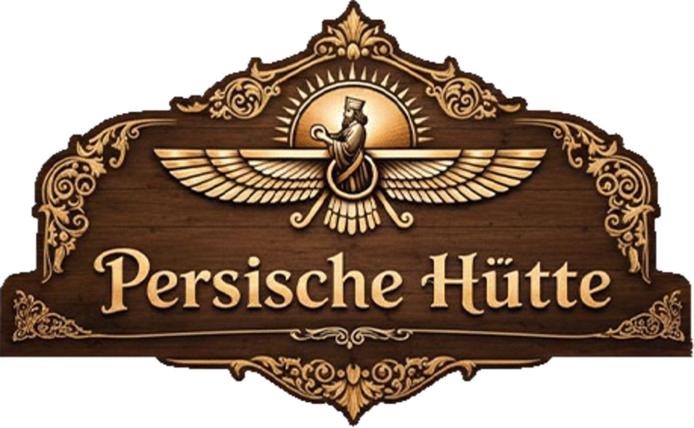 Freigestelltes Logo der Persischen Hütte mit Reliefwirkung